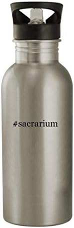 Presentes Knick Knack Sacrarium - 20 onças de aço inoxidável garrafa de água, prata