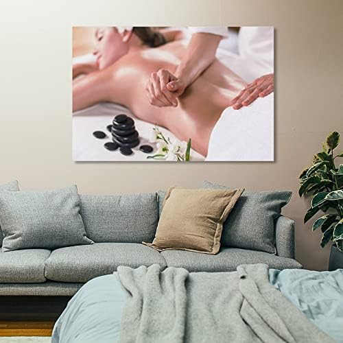 Poster de salão de beleza corporal de beleza corporal inteiro massagem spa pôster de canvas de pintura e impressões imagens