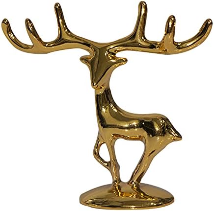Autoly Golden Home Decor Deer Figuras de pequenas estátuas de animais modernos estilo moderno