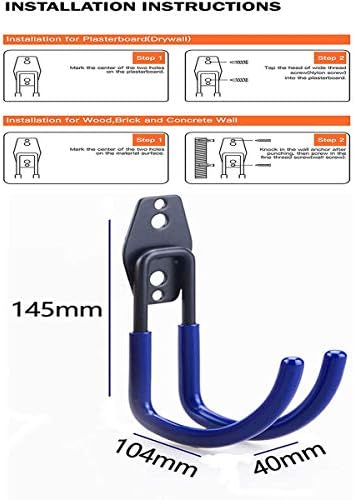 2pcs cabide de soprador de folhas para garagem, rack de soprador de folhas para garagem, cabide do soprador de folhas para parede,