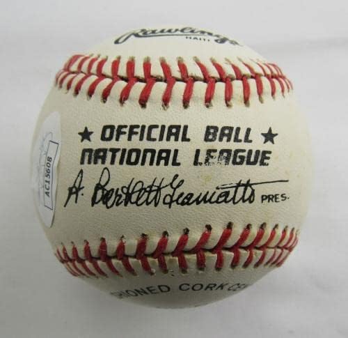 Eddie Mathews assinou autograph Rawlings Baseball JSA AC15608 - Bolalls autografados