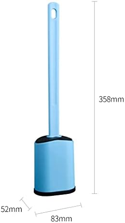 Pincel de vaso sanitário e conjunto de suporte, escova de vaso sanitário 2 peças Brush de silicone e ferramentas