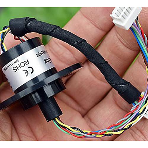 Saidian 1pcs mini cápsula elétrica anel de deslizamento elétrico 21,8 mm 300rpm AC240V 2A 10 Fios para Monitor Robotic Test Robotic