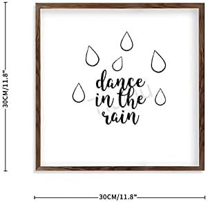 Dança na chuva Personalizada Sinais de Arte em Home Decoração de Multas Multi-Color de Maldura Placa de Madeira Montante Multi-Color