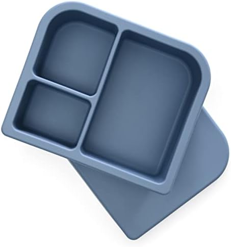 Lunch Primastella Unbreakable Silicone Lanch para crianças e adultos - Box Bento dividido