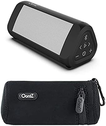 Ângulo OONTZ 3 Ultra, 5,0 alto-falante Bluetooth, branco, 14 watts, som de qualidade e baixo, alcance sem fio de 100 pés, IPX7 à prova