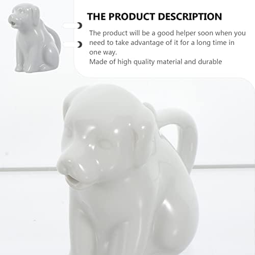 Molho de Cerâmica Porcelana Plaucier: Porcelana Cão em forma de cachorro Salpier Creme de açúcar pratos de molho tigelas