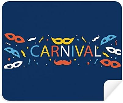 Cabeça de barba Feliz carnaval de Veneza Limpeza Tenora de Tenora de Tenor 2pcs Camurça Fabric