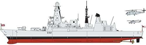 Airfix HMS Daring Tipo 45 Kit de construção de barcos de destruidor, escala 1: 350