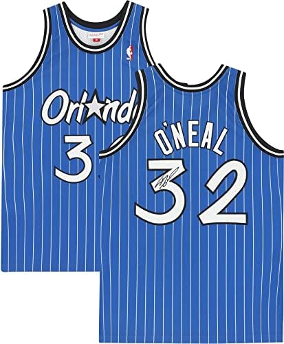 Shaquille O'Neal Orlando Magic autografou Royal Blue 1994 Mitchell & Ness Authentic Jersey - Jerseys autografadas da NBA