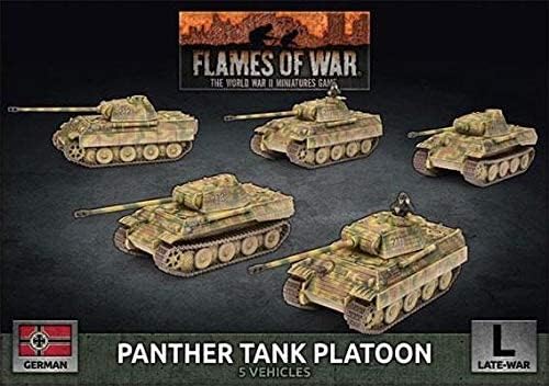 Pelotão de Pantera Alemã Flames of War tardio