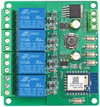 BELOF Módulo de retransmissão remota de interruptor WIFI App Tuya Wireless Módulo 4CH DC 12V 24V 5V AC 220V 250V