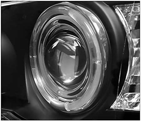 ZMAUTOPTS LED FARECTRAMES DE PROJECIDO HALO BLACK C/6.25 DRL branco compatível com 2000-2003 BMW X5 E53