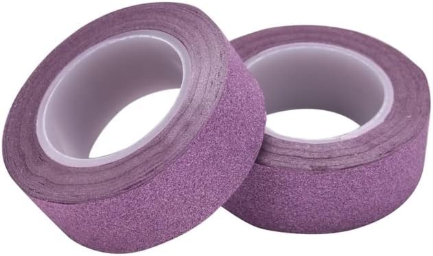 Hiscus 2 x 10m Glitter Washi Fita Stick Auto Adesivo Decora Decora Craft Diy Papel Pink -