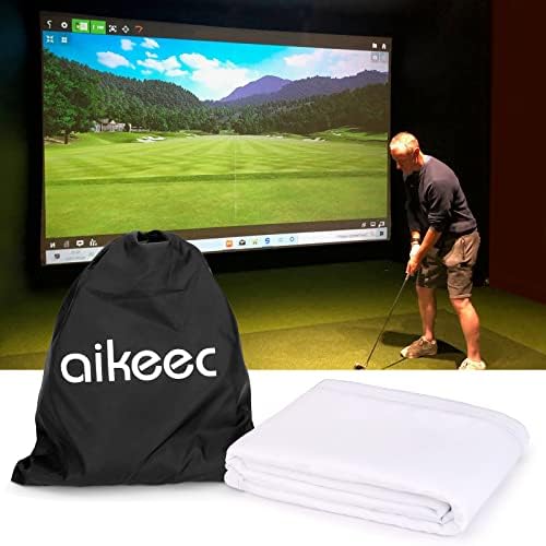 Tela de impacto do simulador de golfe da Aikeec para treinamento de golfe interno/externo, tela de projeção de simuladores de golfe