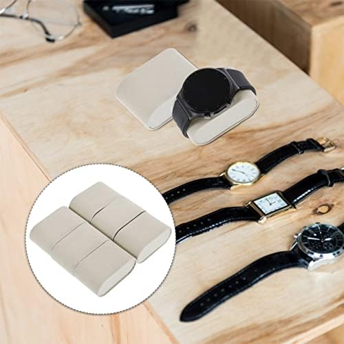 MIKIKIT 6PCS PHOVES DO MANEIRO Tornilha portátil Pequena para exibição cinza Jóias de jóias Premium exibe bracelete Gridwatch