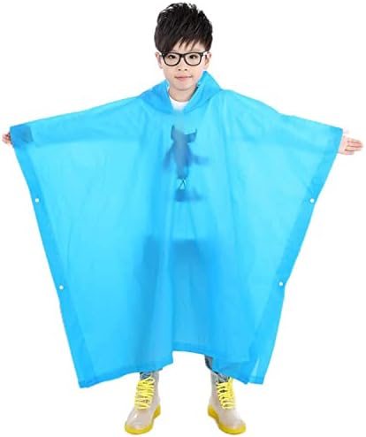 Chuva unissex reutilizável poncho infantil chuva chuva usa terno para 6 a 13 anos de menino menina crianças caneca de