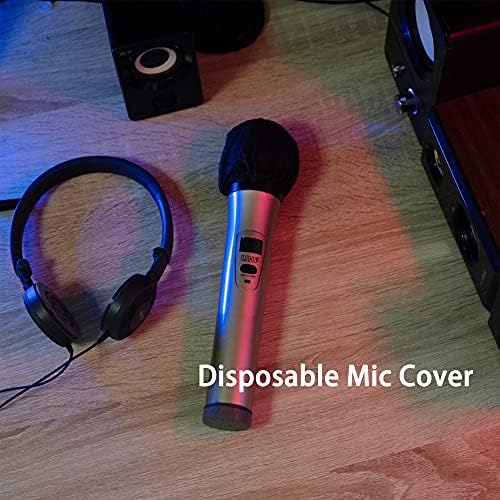 ZETTOKETE Microfone Capa Filtro pop 400 PCs, capa de microfone descartável com embalagem individual, terno para a maioria do microfone