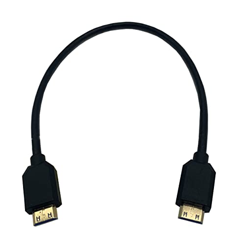 Halokny High Speed ​​Mini HDMI Connector Male para HDMI Mini Connector Male - Black)