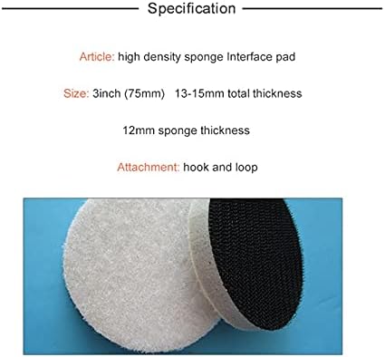 LIGADA DE LIDADE DE LIGADA DE ESPONGA DE ESPONGA DE 5PCS PAD de interface de esponja de alta densidade de 3 polegadas de 3