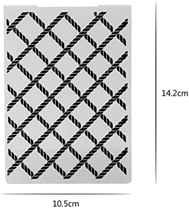 Pasta de relevo de plástico da grade de diamante Arbuya para Scrapbook Diy Card Ferramenta de plástico Modelo de plástico