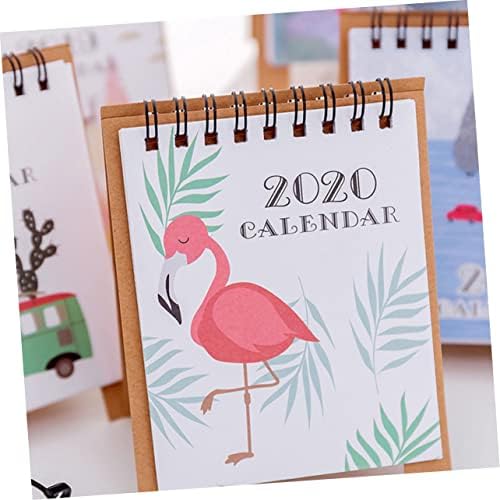 Aboofan 16 PCS 2020 Desk notepad Desktop Calendário Calendário Calendário Calendário Mini Calendário de Desktop 2020 Mini