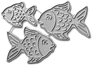 Fish Metal Die cortes, corte de matrizes para cartas Fazendo folga, gravação matrizes para scrapbooking, DIY álbum Cartões de papel