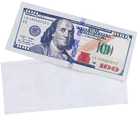 Oysterboy 2pcs Estados Unidos Cem dólares no retrato do presidente Benjamin Franklin sobre a denominação Impresso de ferro/costurar