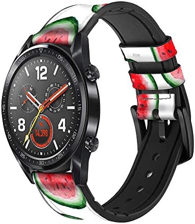 CA0628 Padrão de melancia Couro relógio inteligente Band Strap for Wristwatch smartwatch smart watch size