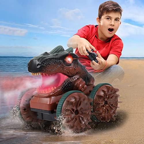 Senbyowei 4WD RC Cars fora dos dinossauros Brinquedos de água para crianças monster caminhões para meninos brinquedos de 6 a 8 anos