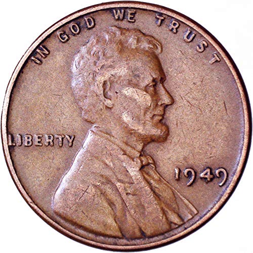 1949 Lincoln Wheat Cent 1C muito bom