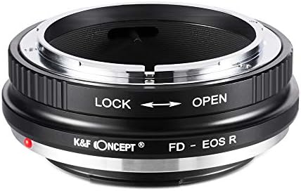 Adaptador de montagem de lentes conceituais da K&F para lente Canon FD FL para Canon Eos R Corpo da câmera