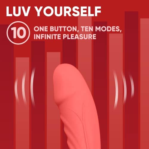 Luv Inc G -Spot Rabbit Vibrator Clitoris Estimulador - Massageador de vibrador anal vaginal de silicone para mulheres Masturbação,