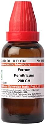 Dr. Willmar Schwabe Índia Ferrum Pernitricum Diluição 200 CH garrafa de 30 ml de diluição