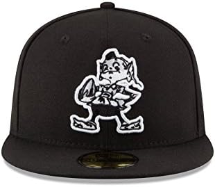 NFL Cleveland Browns Men 59Fifty Caput Cap, 7.375, preto