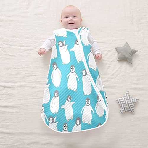Vvfelixl Sack Sack para bebês recém -nascidos - Penguin Pattern Baby vestível cobertor - Swaddle Transition Sleeping para bebês