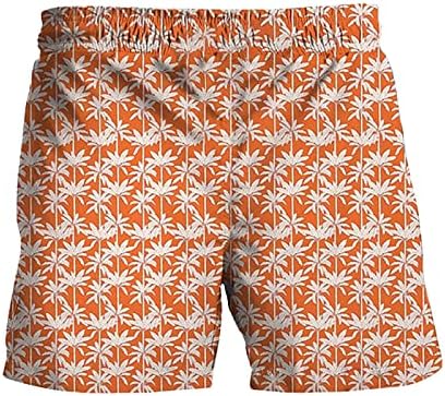 Shorts para homens nadam, troncos impressos masculinos novas calças casuais de moda de praia havaiana tropical