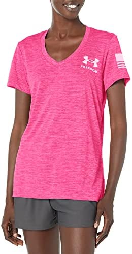 Under Armour Women Freedom Tech Tech de manga curta Camiseta V