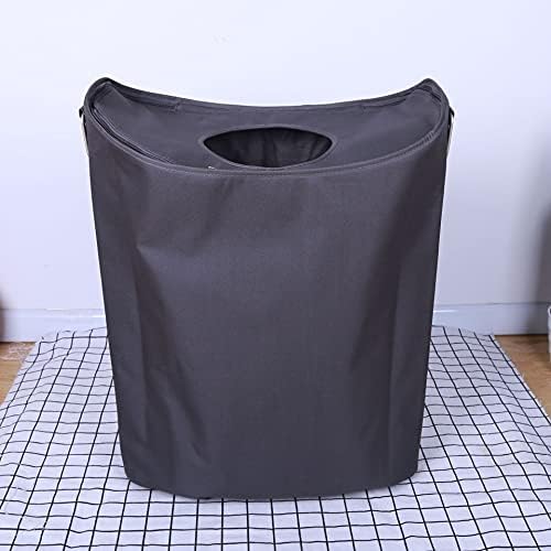 Zsfbiao oxford pano sujo bolsa de roupas de roupa dobrável cesta de roupa dobrável, cesta de lavanderia suja com alça de