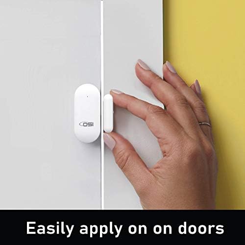 【Sensor de janela/porta sem fio de alarme OSI】 Acessório para o kit de alarme Wi-Fi da OSI DIY, sensor de porta sem