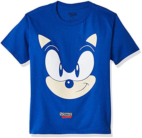 Sega Boys 'Sonic the Hedgehog Big Face Manga curta Tshirt