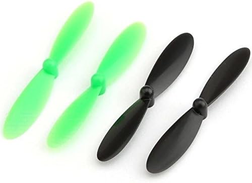 Atualizadas Hélices de hélice CCW de peças de reposição para hubsan x4 h107 h107l h107c h107d rc quadcopter preto verde