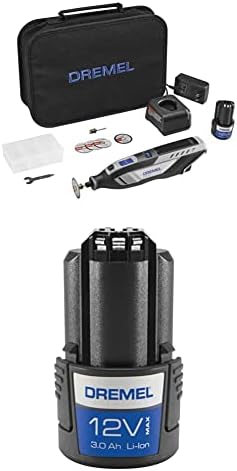 Dremel 8250 12V Kit de ferramentas rotativas sem escova sem fio com velocidade variável + adicional B816-01 12V MAX 3AH Bateria