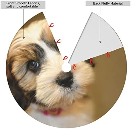 Treinamento de cães saia de árvore de Natal impressa 48 Para decoração de festa de férias de Natal