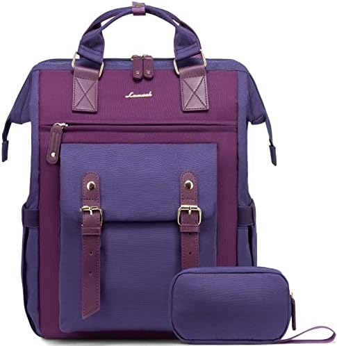 Mochila de laptop de viagem de 18 polegadas LoveVook para mulheres, mochila de mochila de computador de trabalho