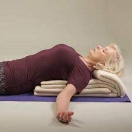 Iyengar Yoga Blanket de 4-, manta de ioga espessa, cobertor de ioga para ioga restauradora, cobertor de ioga de peito