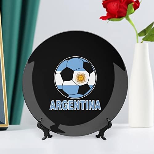 Argentina Soccer Vintage Placa decorativa de China Vintage com exibição Cute Plate Gift Home Decor
