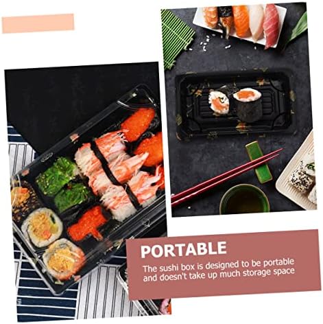 Luxshiny 100 PCs Envelhecendo o TakeAway para To With Ledes Storage Entrees Estilo Apertizadores ing Sushi Bandey Take