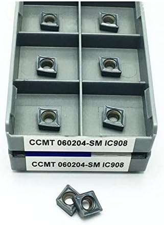 Ferramenta de carboneto de moagem de carboneto CCMT060204 CCMT060208 SM IC907 IC908 Ferramenta de torneamento interno Original Metal