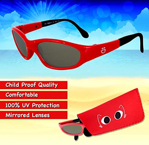 Óculos de sol para bebês, óculos de sol infantis e pequenos flexíveis para meninos e meninas Proteção UV